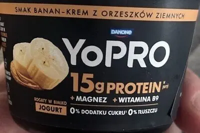 Yopro Jogurt O Smaku Banan-Krem Z Orzeszków Ziemnych Z Magnezem I Witaminą B9