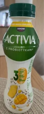 Jogurt o smaku ananas-mango z nasionami i zbożami oraz szczepem bakterii ActiRegularis